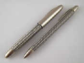 Appraisal: A set of Porsche braided design Pelikan pen and ballpoint