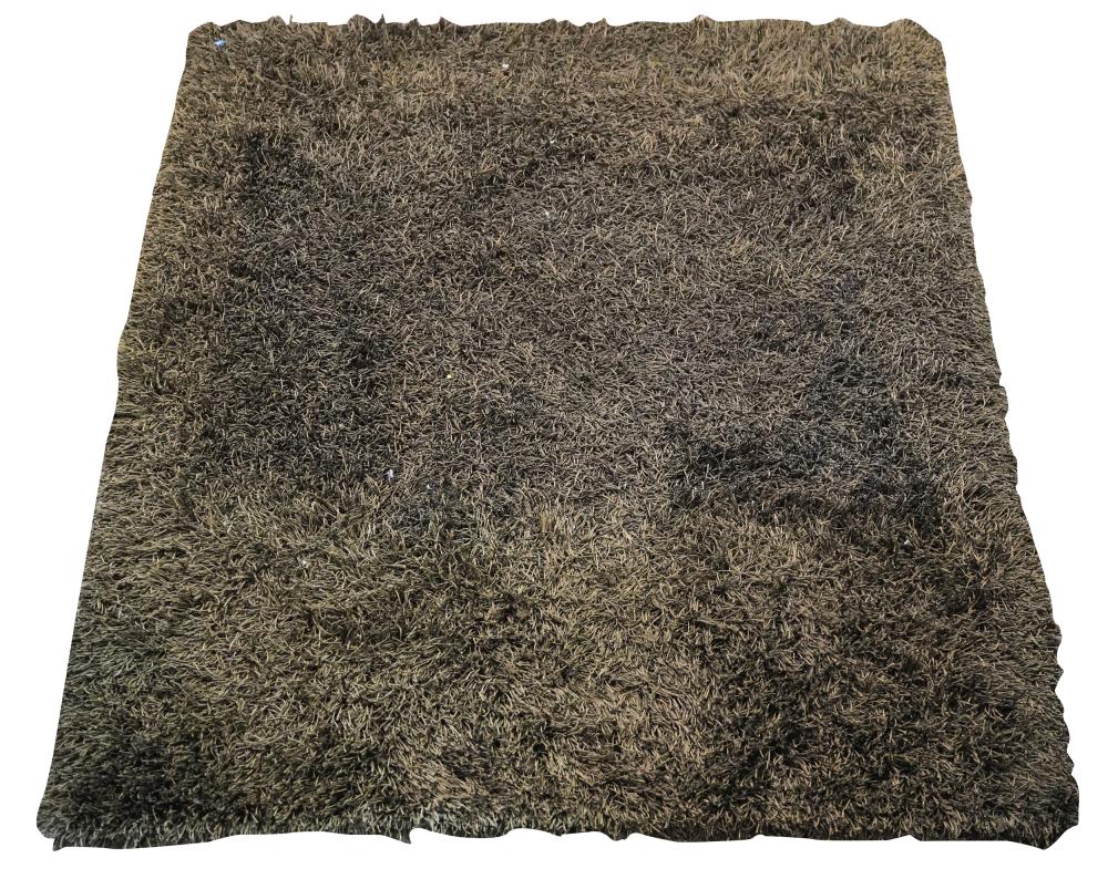 Appraisal: SHAG AREA RUGmanufacturer's label EuroShag Rug Hand Made Made in