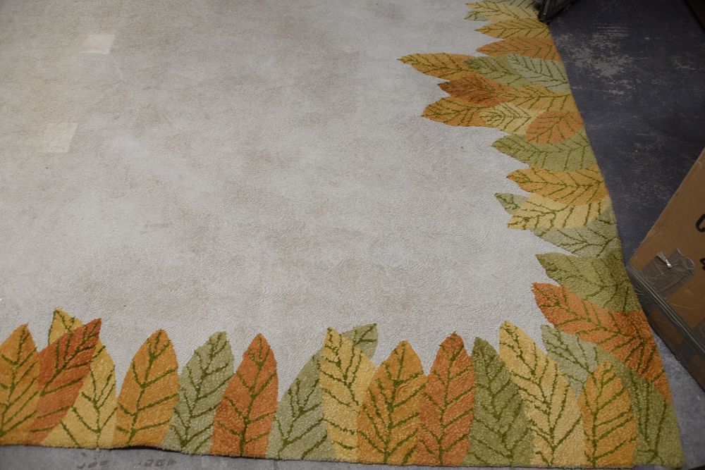 Appraisal: Custom Carpet by V'Soske open field with leaf border '