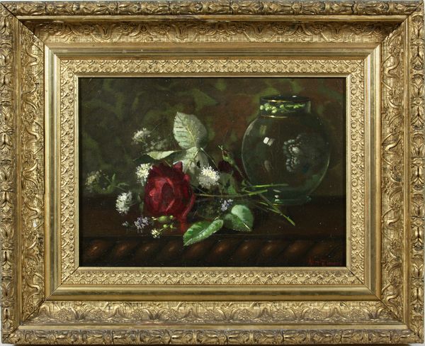 Appraisal: Abbott Fuller Graves American - floral still life with rose