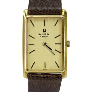 Appraisal: Men's Vintage Universal Geneve Karat Yellow Gold Manual Movement Tank