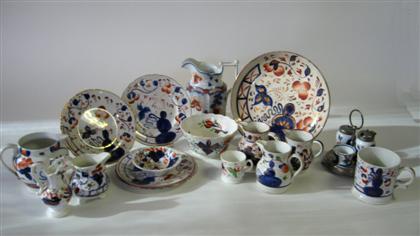 Appraisal: Group of English Gaudy Welsh porcelain th century