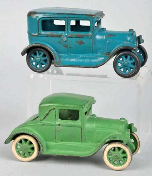 Appraisal: Lot of Cast Iron Arcade Automobile Toys American Includes one