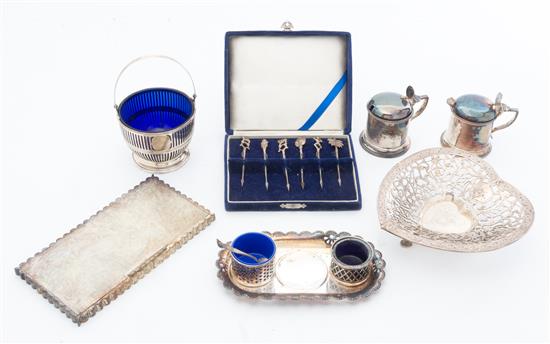 Appraisal: Sale Lot A Collection of Silver and Silver-plate Articles th