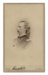 Appraisal: Autographed Carte-de-Visite of George Armstrong Custer New York Matthew Brady