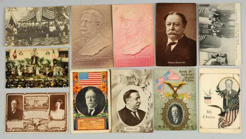 Appraisal: Lot of President William H Taft Postcards This lot consists