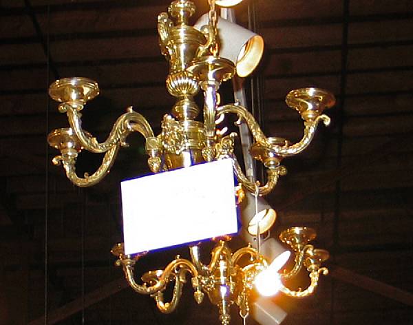 Appraisal: A pair of English brass chandeliers height in diameter in