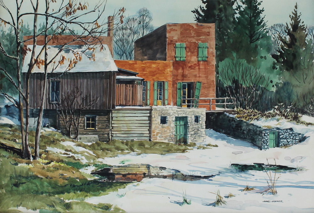 Appraisal: KRAMER James American born ''Melting Snow'' Columbia DO Mills Bank