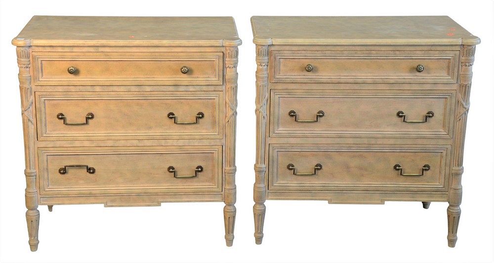 Appraisal: Pair of Meyer Gunther Martini Amalia Commodes having three drawers