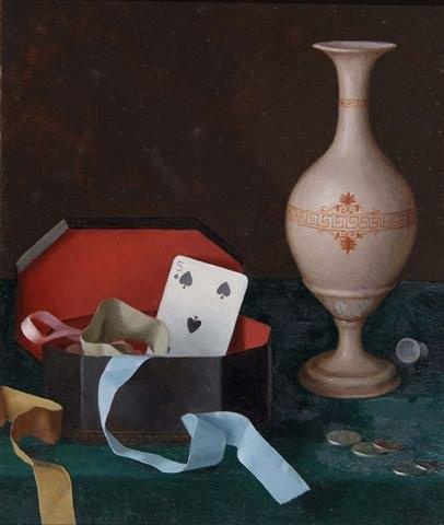 Appraisal: GERALD NORDEN British - The ribbon box five of spades