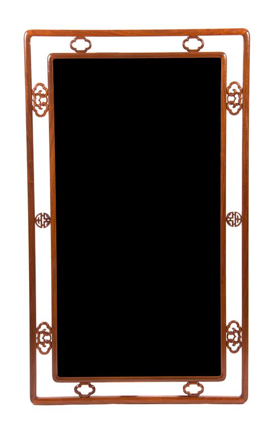 Appraisal: Sale Lot A Chinese Elmwood Framed Mirror having a rectangular