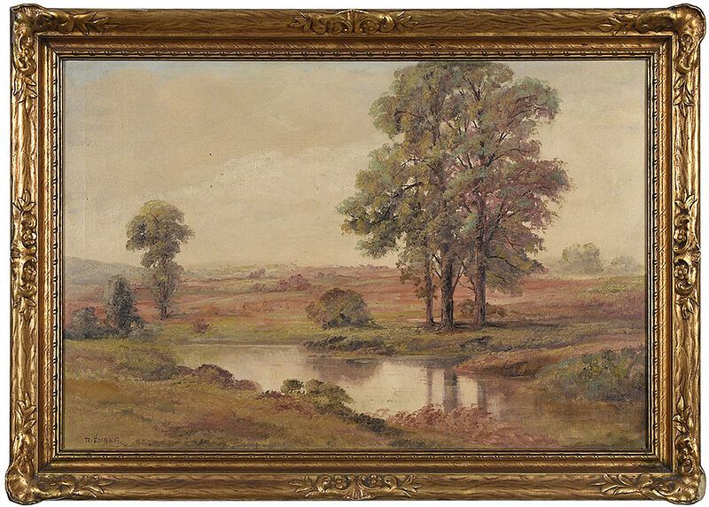 Appraisal: Rudolph Eicher Swiss America - Summer Landscape signed lower left