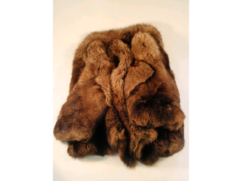 Appraisal: A lady's musquash fur coat size