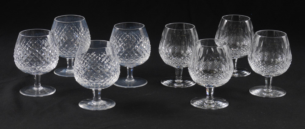 Appraisal: WATERFORD CRYSTAL BRANDY GLASSES each of Alana and Colleen ''