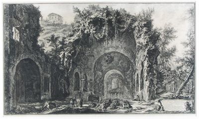 Appraisal: Giovanni Battista Piranesi - Veduta della fonte delle Spelonche d'Egeria