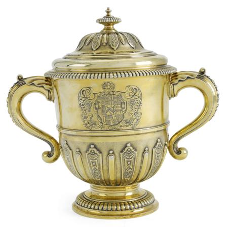 Appraisal: A fine Queen Anne silver-gilt cup and cover Pierre Platel