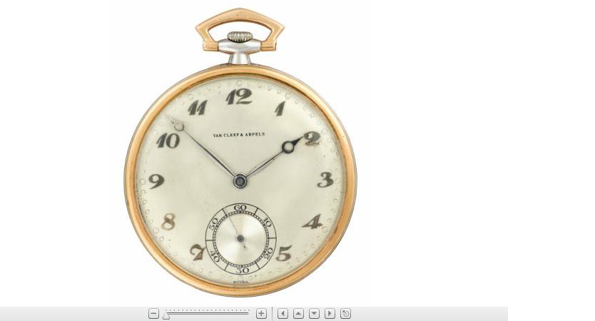 Appraisal: karat yellow and white gold pocket watch Van Cleef and