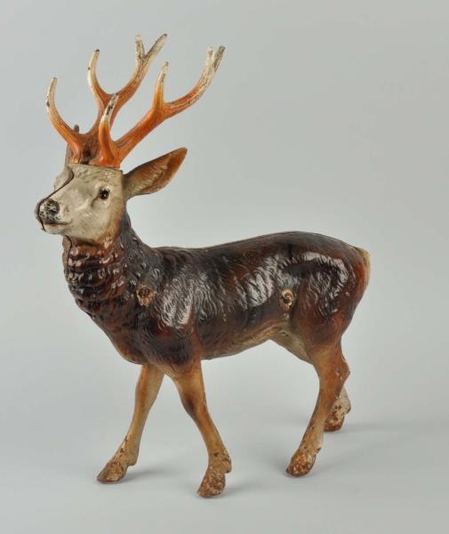 Appraisal: Cast Iron Elk Or Stag Wonderful detailed casting of full-figure