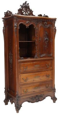 Appraisal: French Rococo style cabinet early th c with substantial foliate