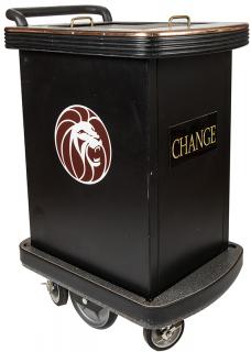 Appraisal: MGM Grand Casino Change Cart Circa Rolling cart used to