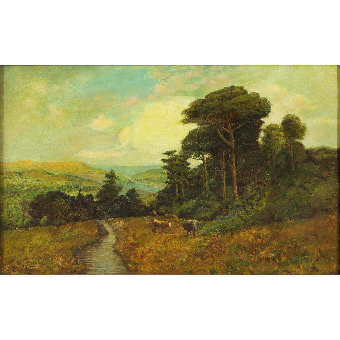 Appraisal: PAINTING WILLIAM KEITH William Keith American - Untitled Bucolic Landscape