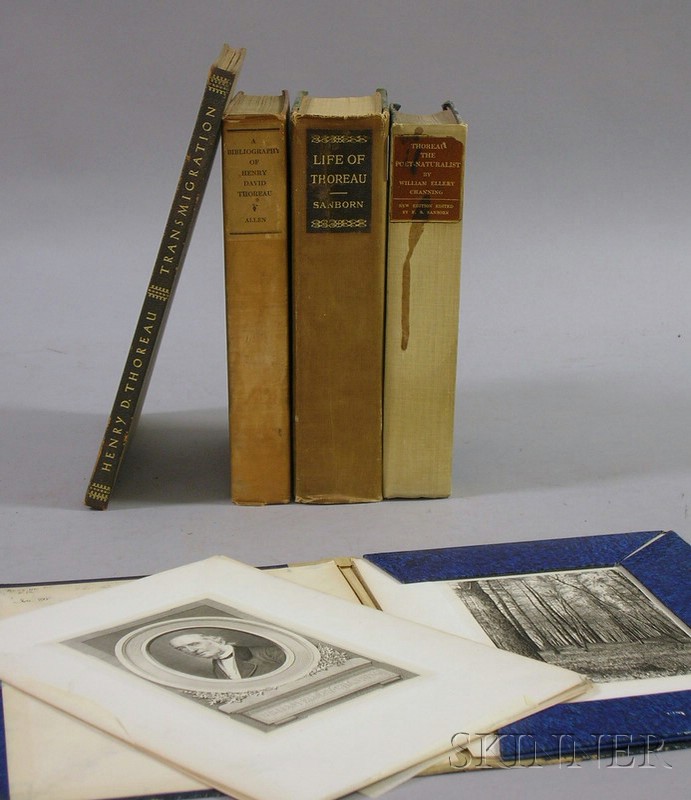 Appraisal: Five Titles Relating to Henry David Thoreau Allen Bibliography of