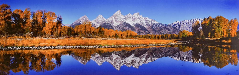 Appraisal: HOGAN Jeff American th C ''Reflections'' Grand Teton National Park