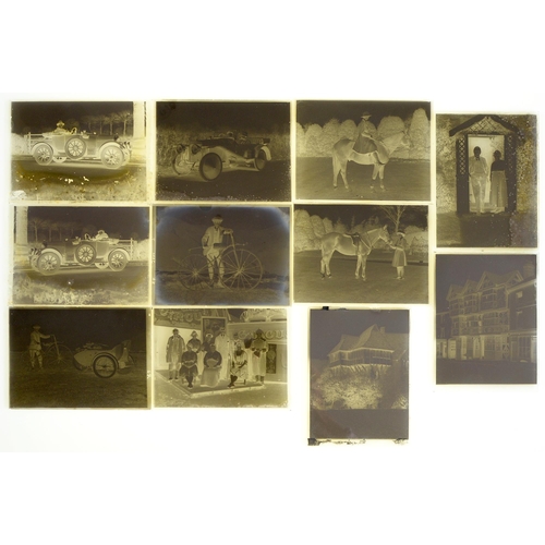 Appraisal: Photographs An extensive collection of glass negatives early th c