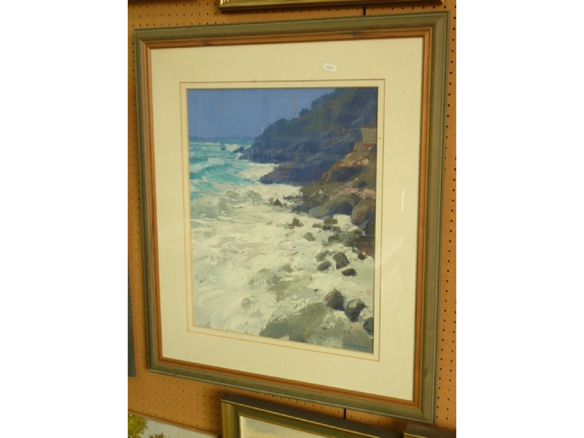 Appraisal: An oil painting on canvas board of an impressionistic Cornish