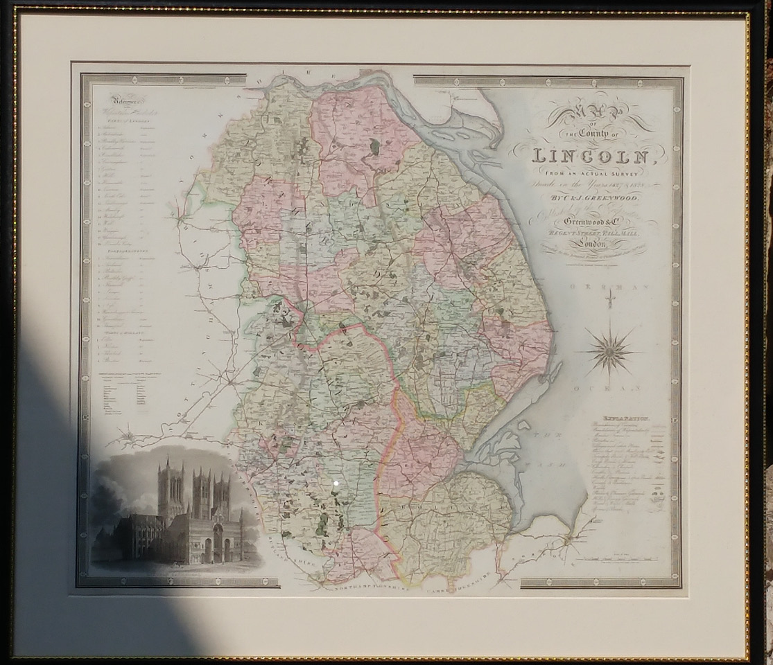 Appraisal: Greenwood C J Map of the County of Lincoln from