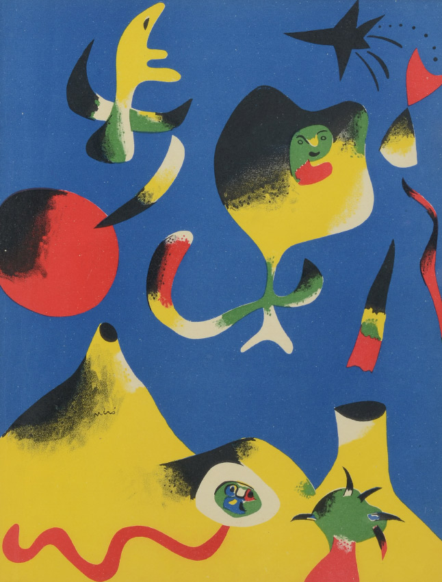 Appraisal: MIRO Joan Spanish - Lithograph for Verve '' x ''