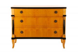 Appraisal: Continental Maple Biedermeier Style Chest Continental th century A maple