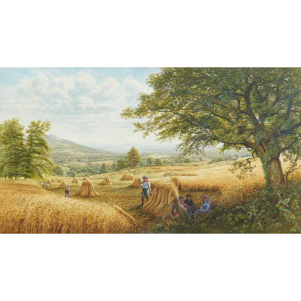 Appraisal: BONOMI E WARREN BRITISH FL - HARVESTERS AT REST Signed