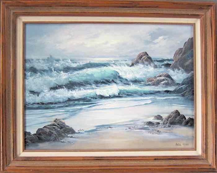 Appraisal: PATSEE PARKER OIL ON CANVAS Oregon th Century Seascape with