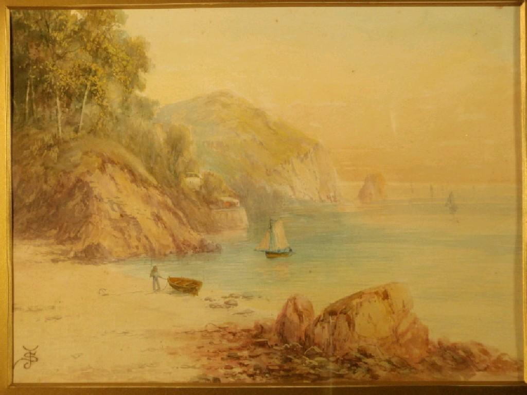 Appraisal: Sidney Yates Johnson late thC English School A coastal scene