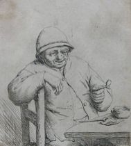 Appraisal: Adrien Jansz van Ostade Dutch - Smoker Leaning on Back