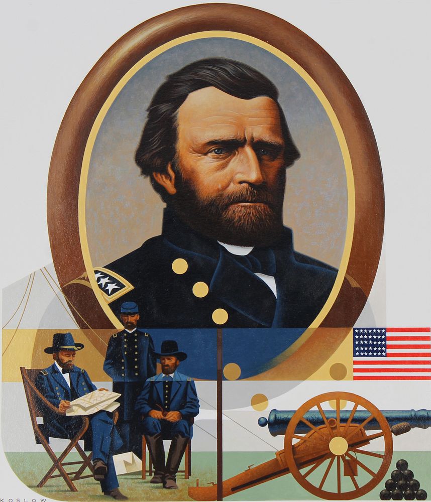 Appraisal: Howard Koslow - Ulysses S Grant Oil Howard Koslow American