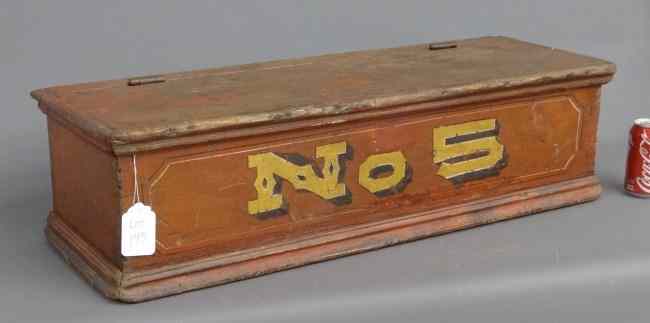 Appraisal: th c ''No '' fireman's wagon box '' W ''