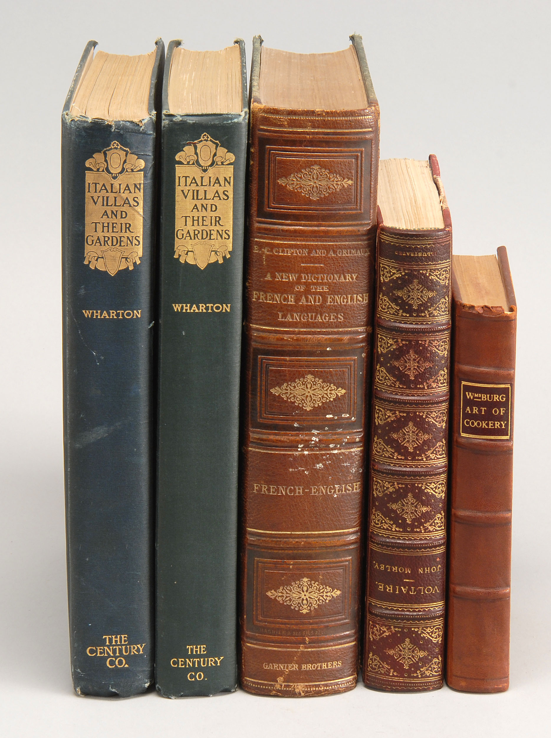 Appraisal: MISCELLANEOUS Five books Morley J Voltaire London Chapman Hall O