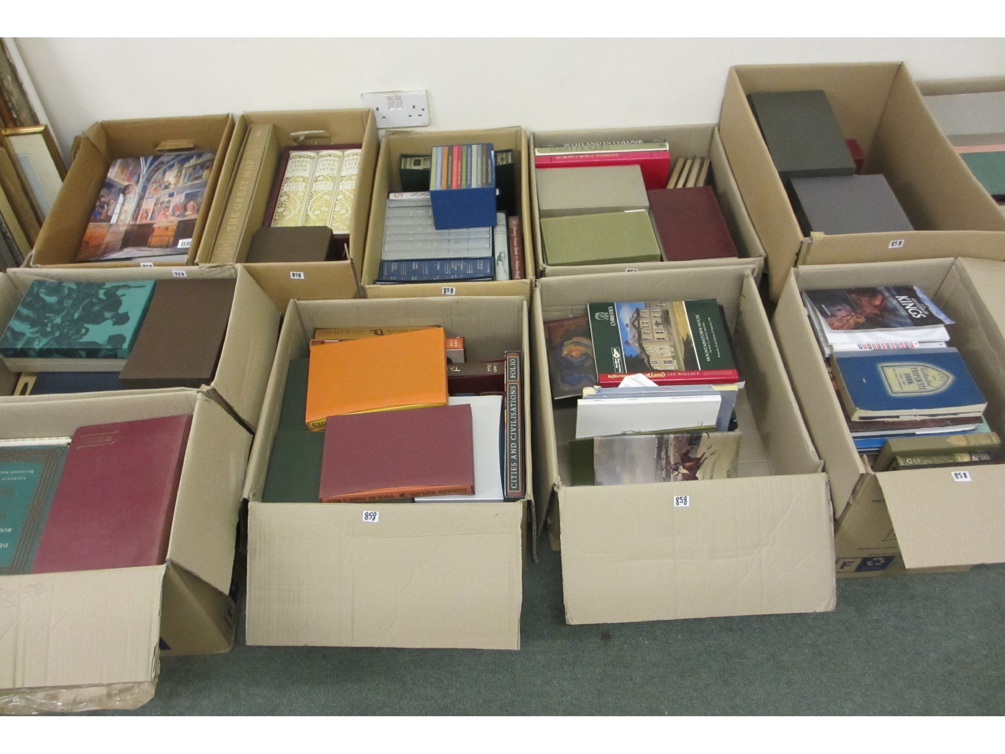 Appraisal: Eleven boxes of various books and maps of Britain