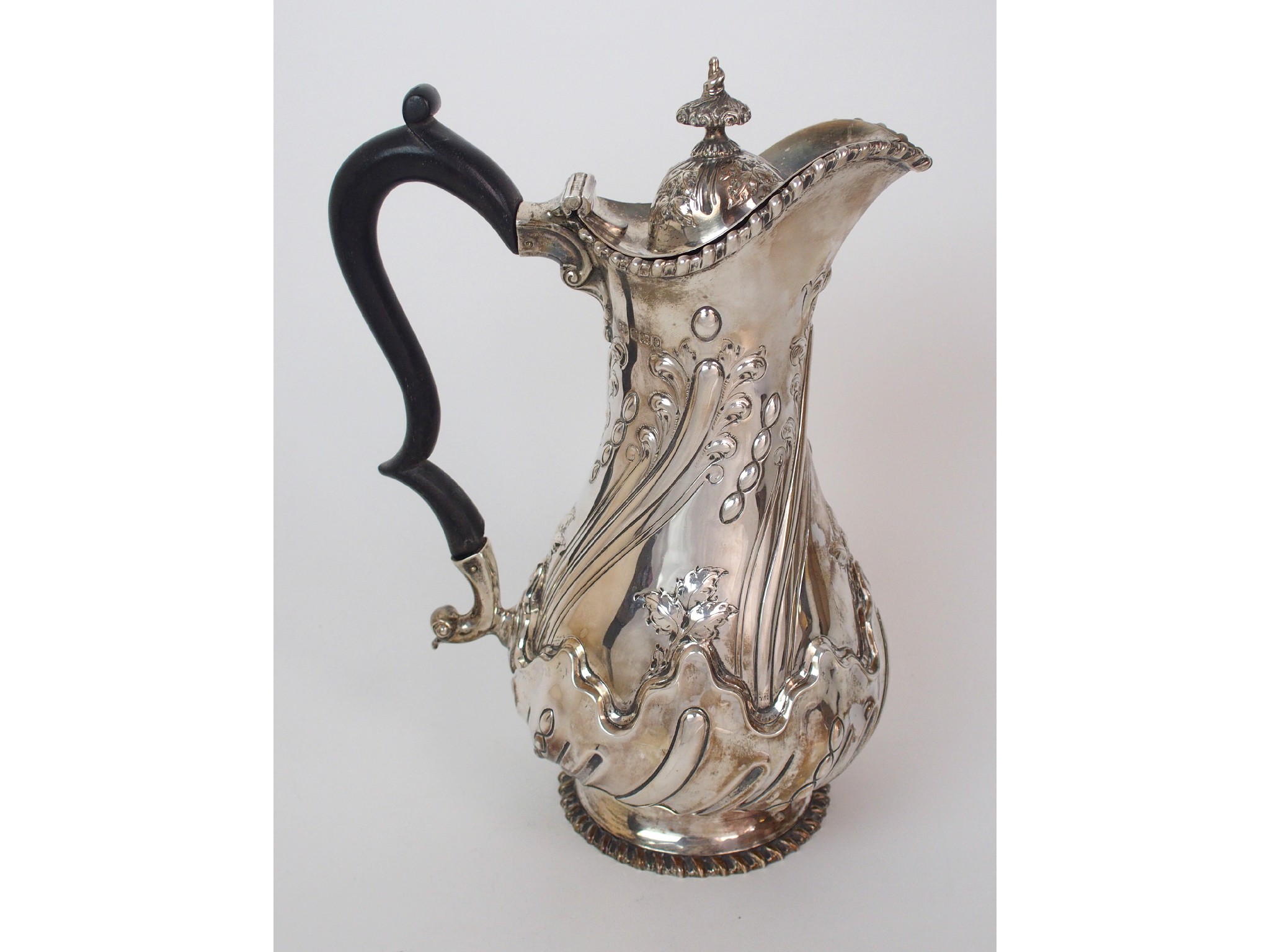 Appraisal: A late Victorian silver coffee potby Sibray Hall Co Sheffield