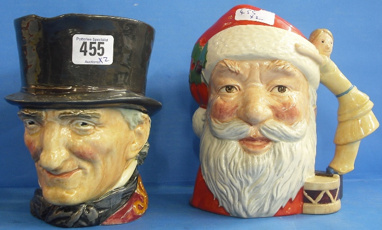 Appraisal: Royal Doulton large Character Jugs Santa Claus D doll handle