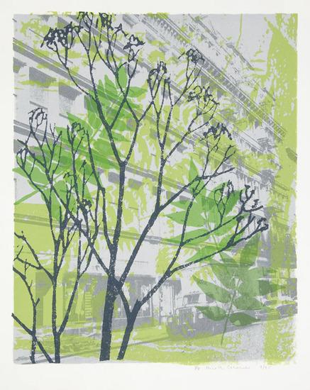 Appraisal: Alice CraemerGroup of silkscreens printed in colors City in Spring