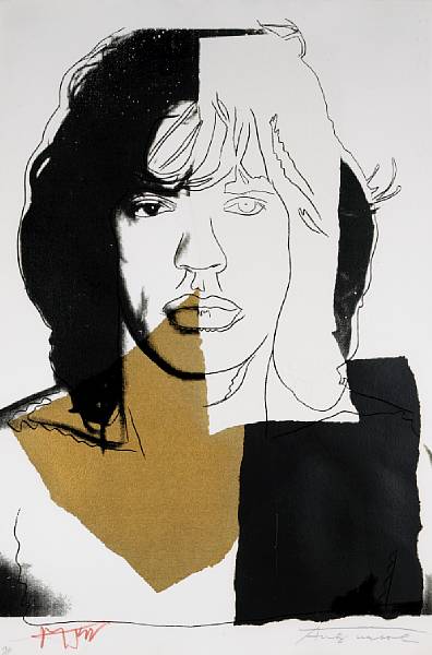 Appraisal: Andy Warhol American - Mick Jagger F S II Silkscreen