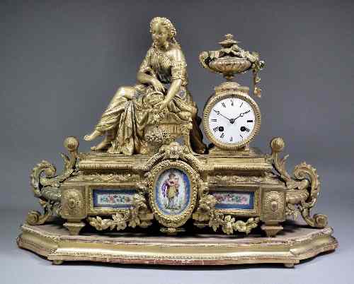 Appraisal: A th Century French mantel clock by Japys Freres Cie