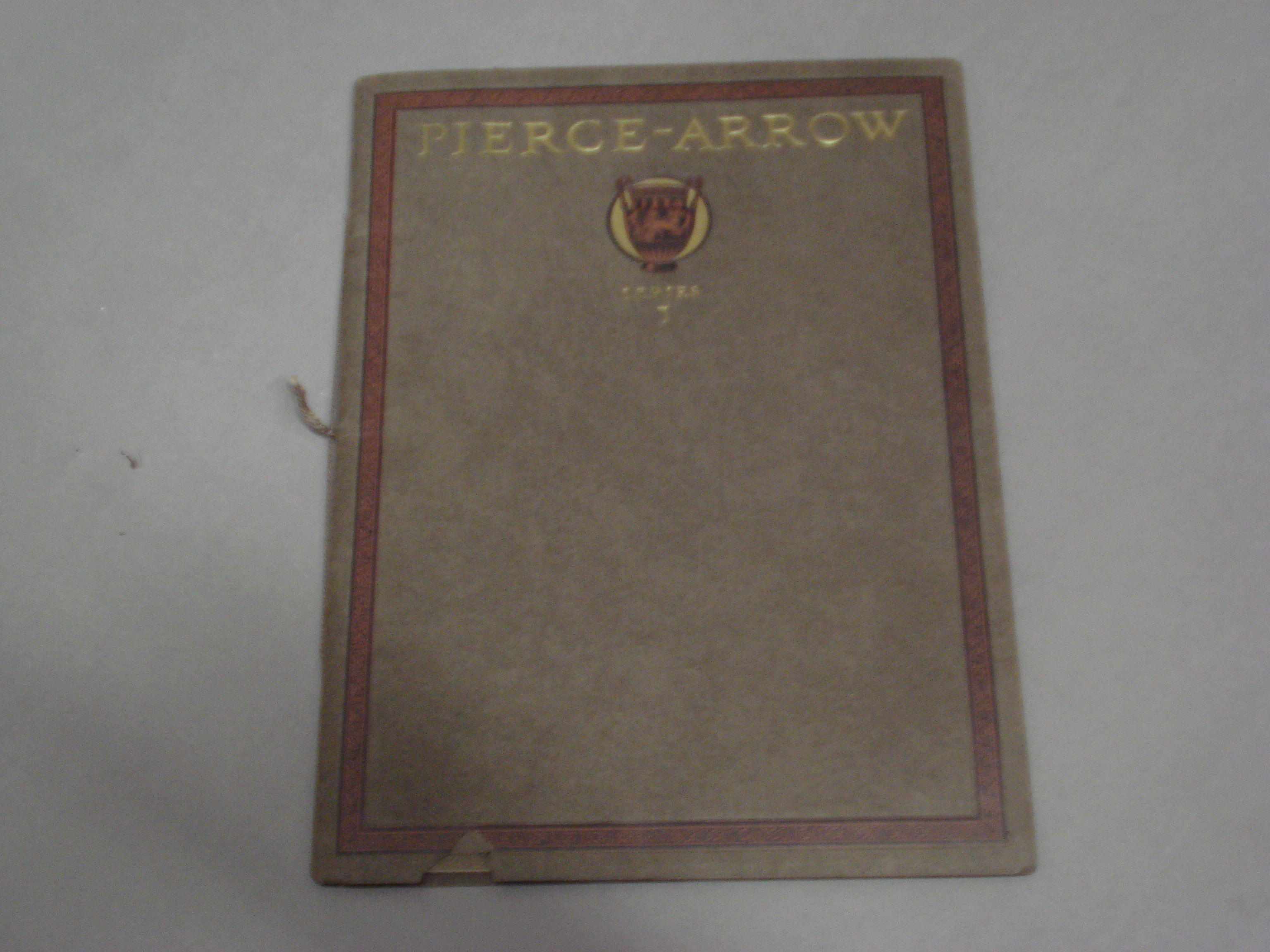 Appraisal: A good Pierce Arrow series sales catalog numbered pages card