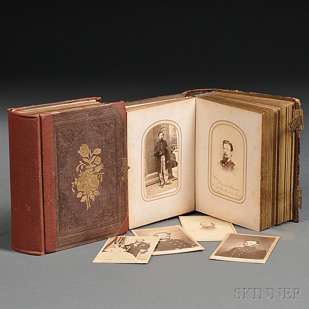 Appraisal: Two Civil War Carte-de-visite Albums c - two albums with