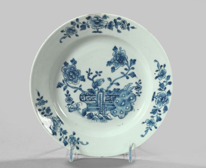 Appraisal: Chinese Export Blue and White Porcelain Dinner Plate fourth quarter