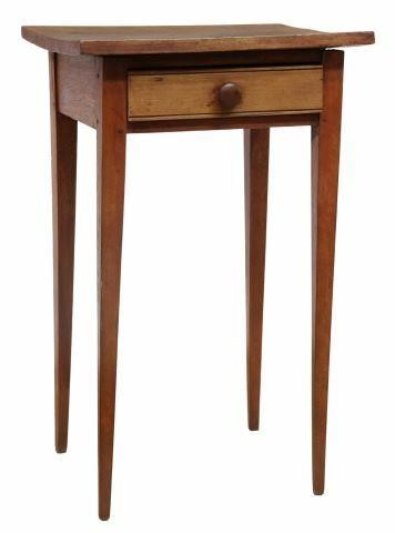 Appraisal: American Hepplewhite style birch wood side table New Hampshire early