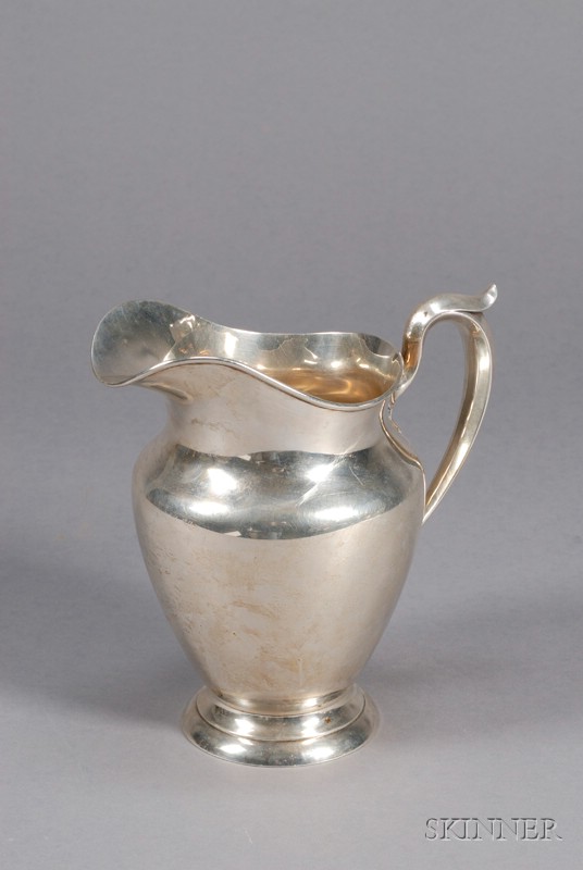 Appraisal: Gorham Sterling Water Pitcher mid to late th century of